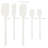 Flex-Core All Silicone Assorted Spatulas - set of 5 White