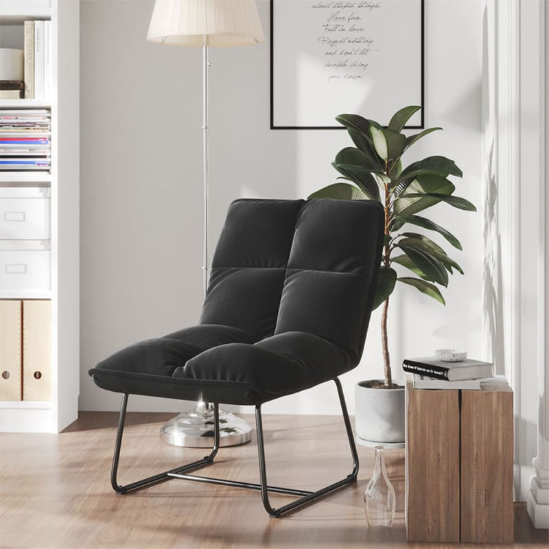 Fauteuil d'appoint Leisure Chair, Velours noir