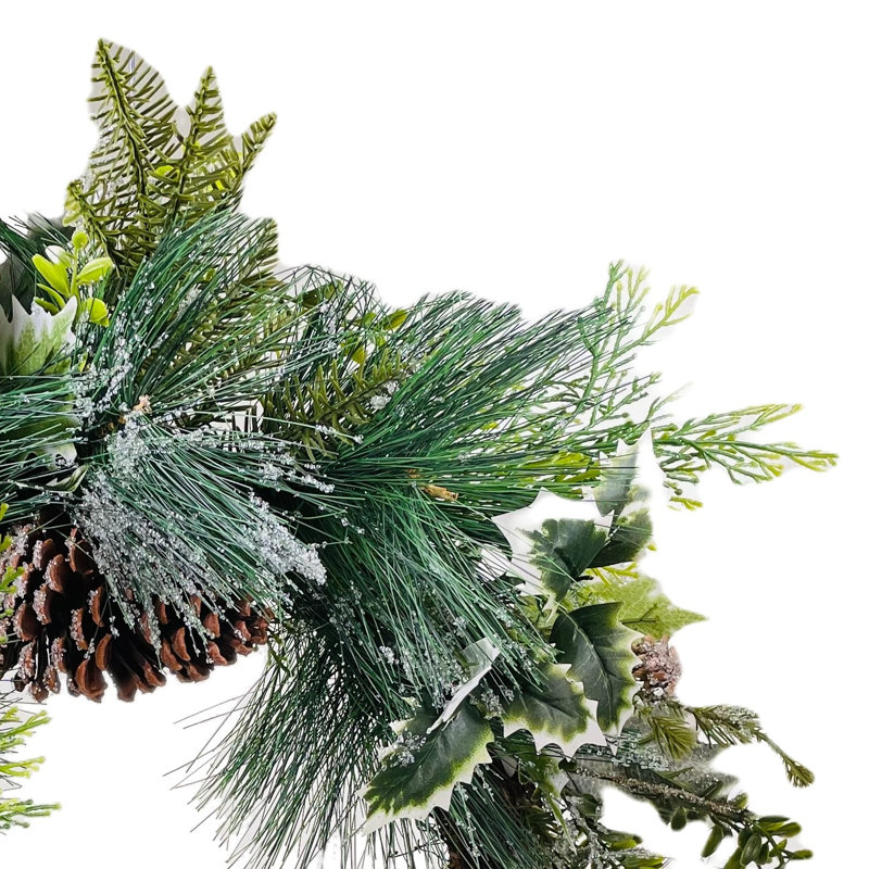 Faux Pine Polyester 24'' Wreath