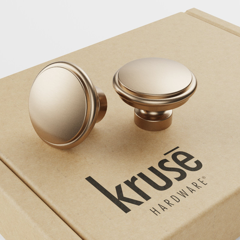 1.25" Diameter Mushroom Knob Multipack, Champagne Bronze