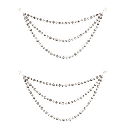 Triple Strand Bead Garland (Set of 2)