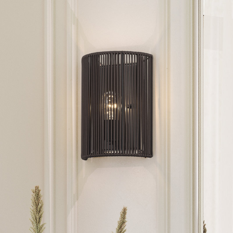 Asllan 1 Light English Bronze Ada Sconce, Brown, Bronze