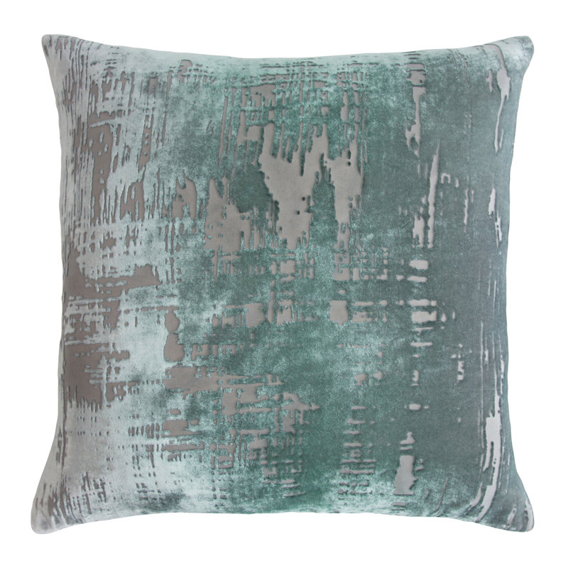 Square Pillow Cover & Insert, Jade, 22"H x 22"W