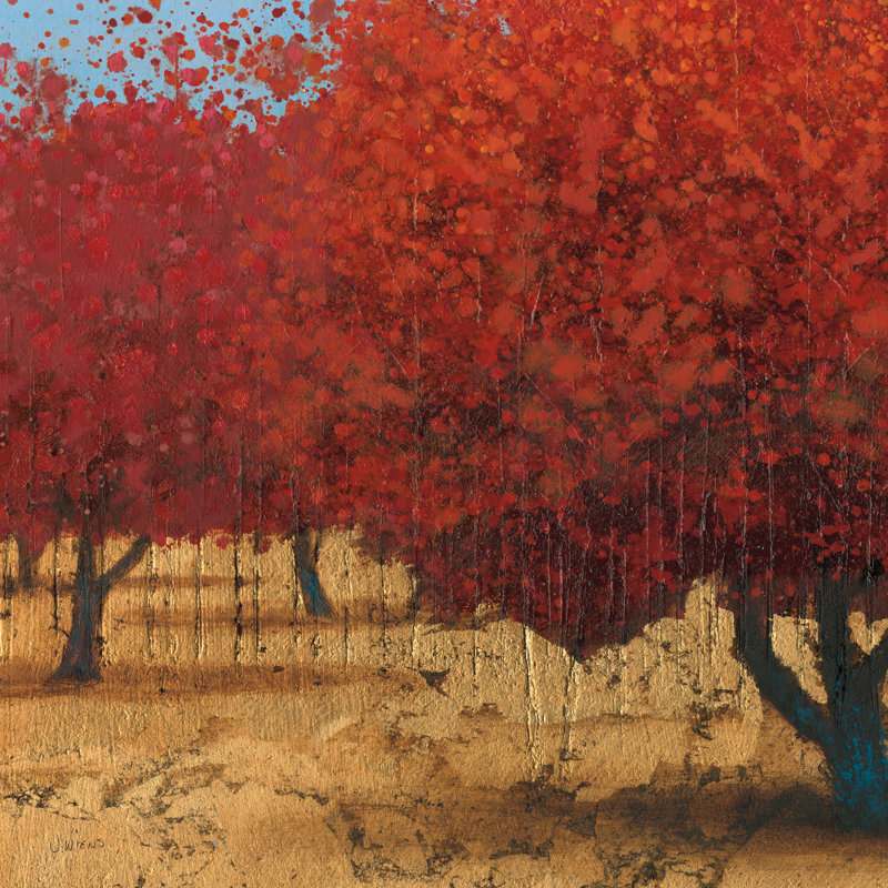 Orange Trees III Square I by James Wiens - Wrapped Canvas Painting, 76cm H x 76cm W x 3.8cm D