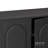Solid Wood Sideboard Cabinet TV Console Black Pine Wood