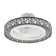 Analice 18.5 Inch Modern Creative Invisible Acrylic Ceiling Fan Light With Remote Control