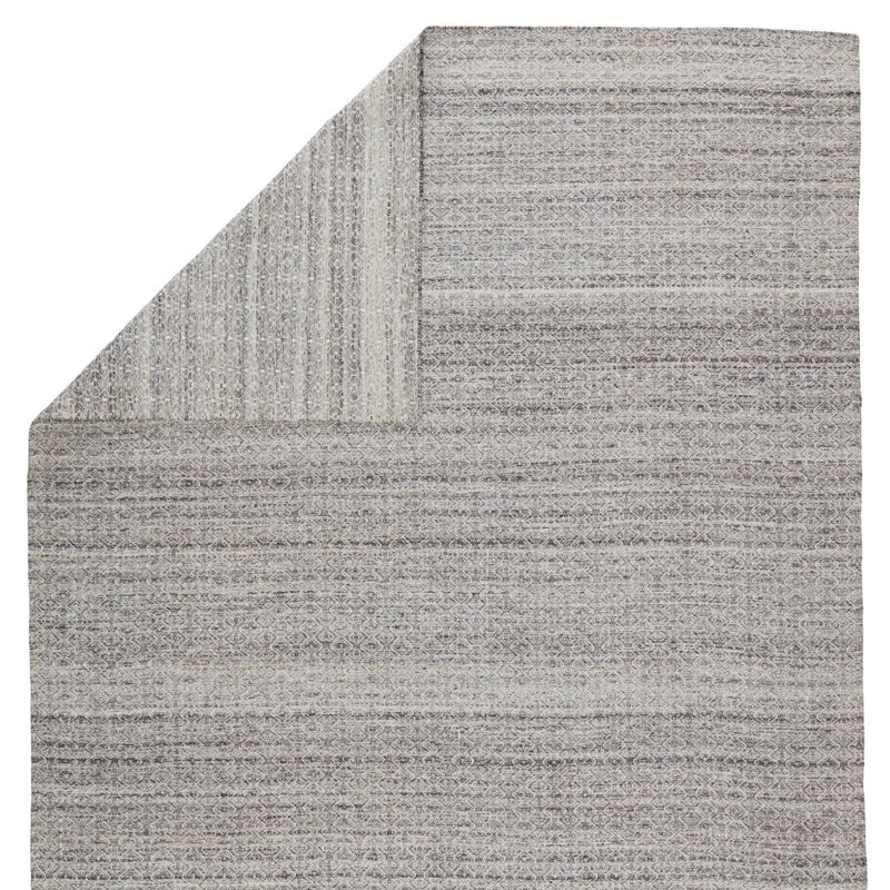 Wendy Jane Geometric Area Rug in Black/Gray, Rectangle 2' x 3'