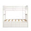 Lit superposé avec échelle, barrière de sécurité, lit gigogne simple à 3 tiroirs pour chambre d'adolescent, mobilier de chambre d'amis