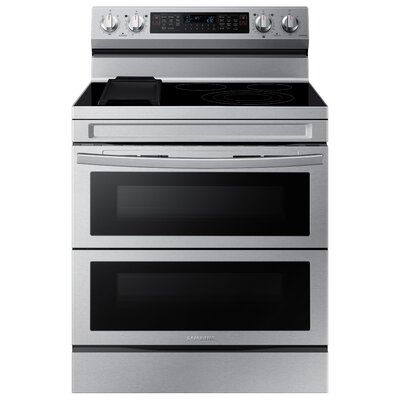 6.3 cu. ft. Smart Freestanding Electric Range with Flex DuoÂ, No-Preheat Air Fry & Griddle -  Samsung, NE63A6751SS