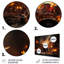 Orange orange, batterie de feu noire, outils de musique II - impression sans cadre sur métal-1488578635