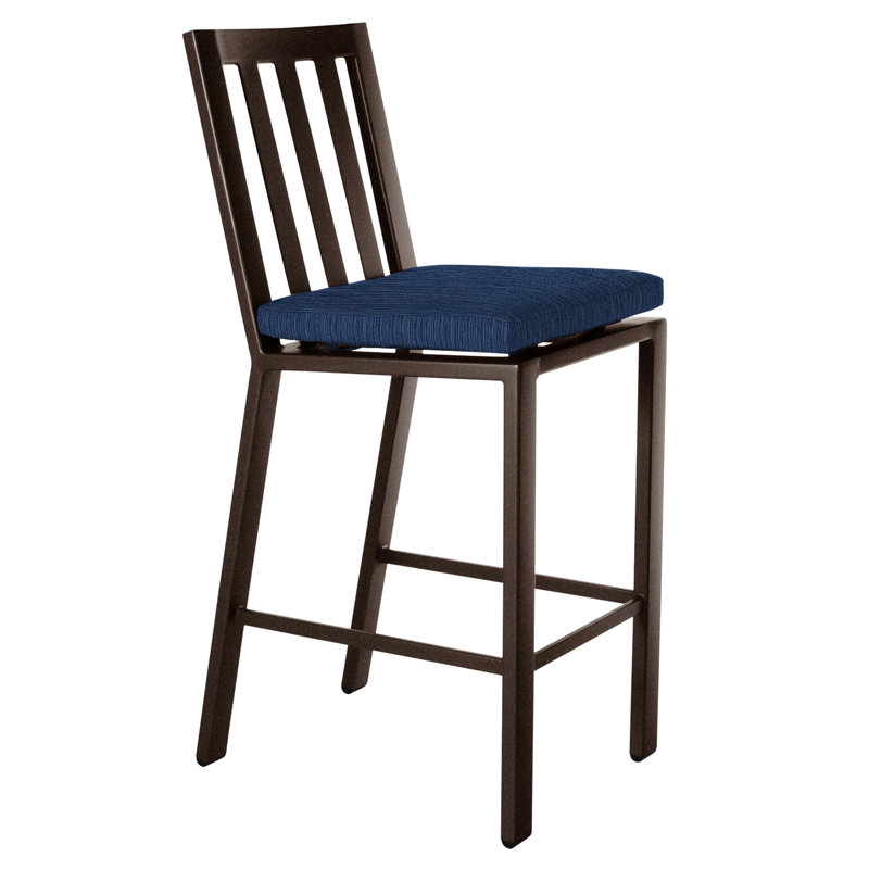 Aris Outdoor Bar Stool, Harris Stone, Copper Creek, 27.75"