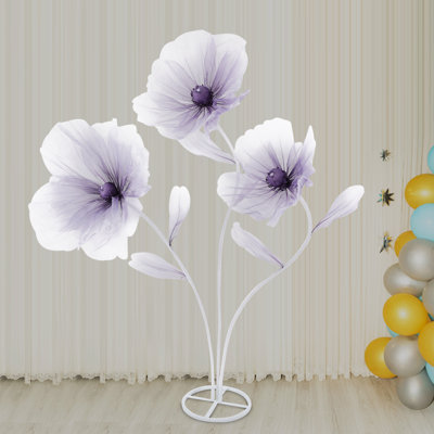 Fleurs de mariage artificielles à trois têtes