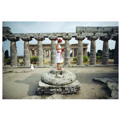 Laura Hawk In Paestum Print by Slim Aarons