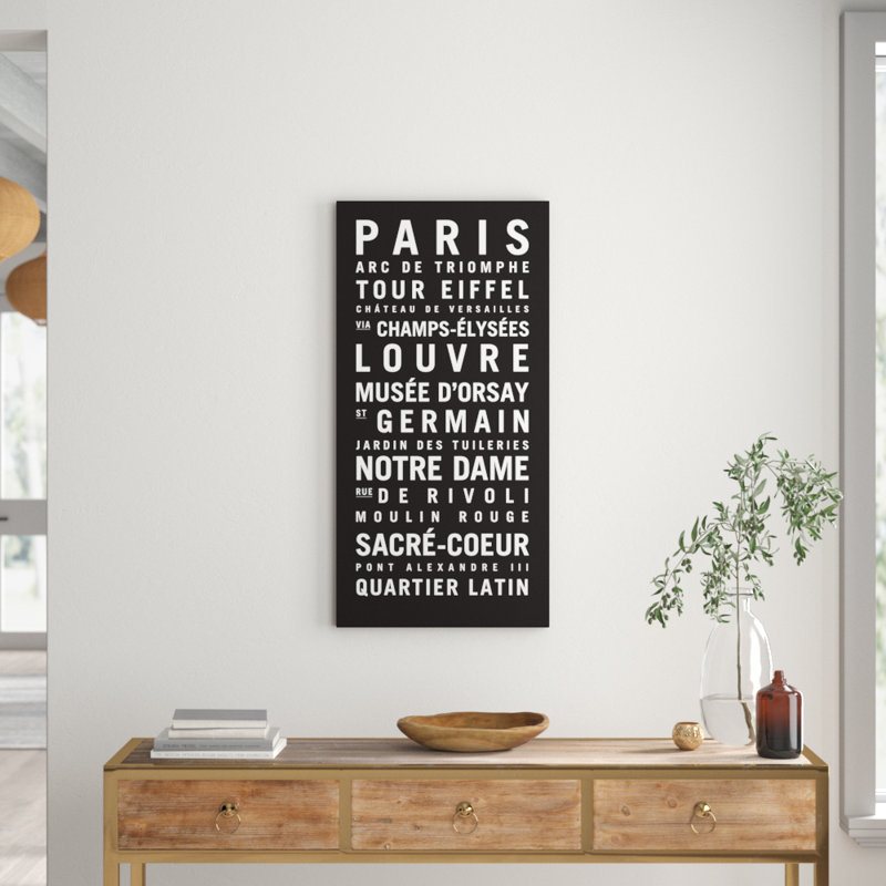Tram Scrolls - Wrapped Canvas Print, 102cm H x 51cm W x 3.8cm D