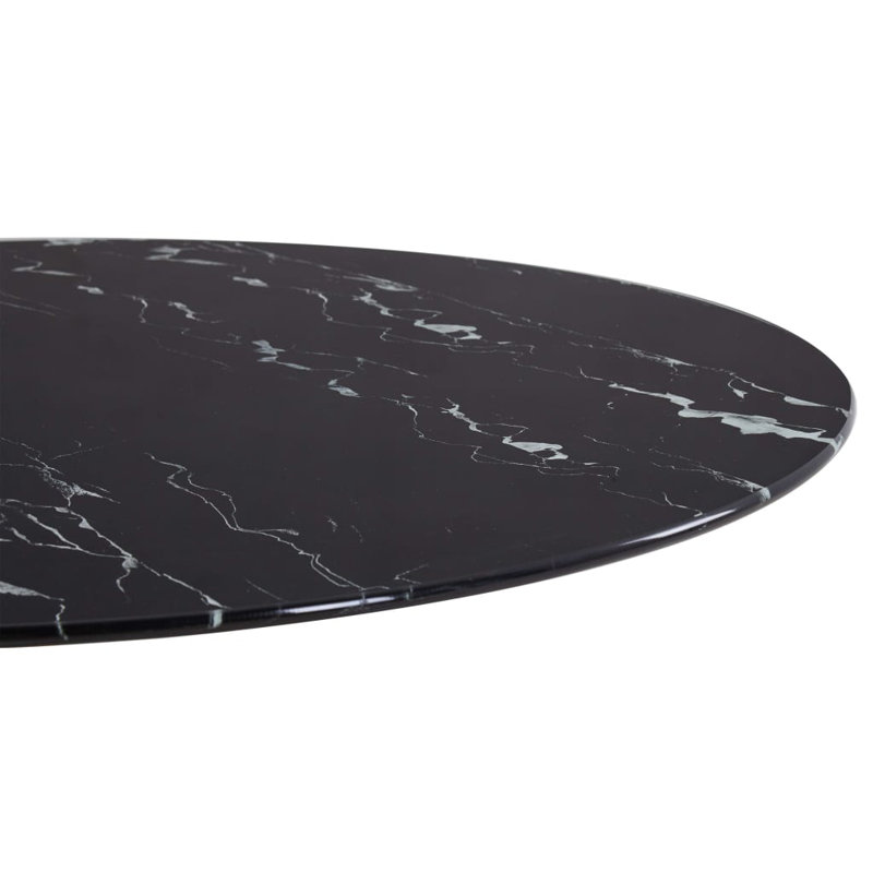 Gagan Round Table Top, Black, 1cm H x 90cm W x 90cm D
