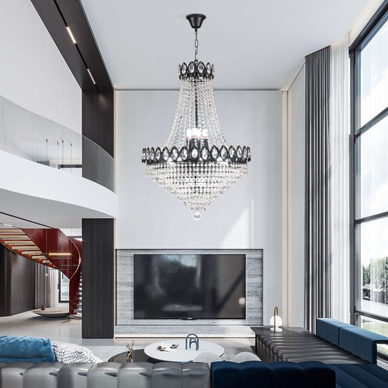 Luminaire suspendu en cristal 9 lumières
