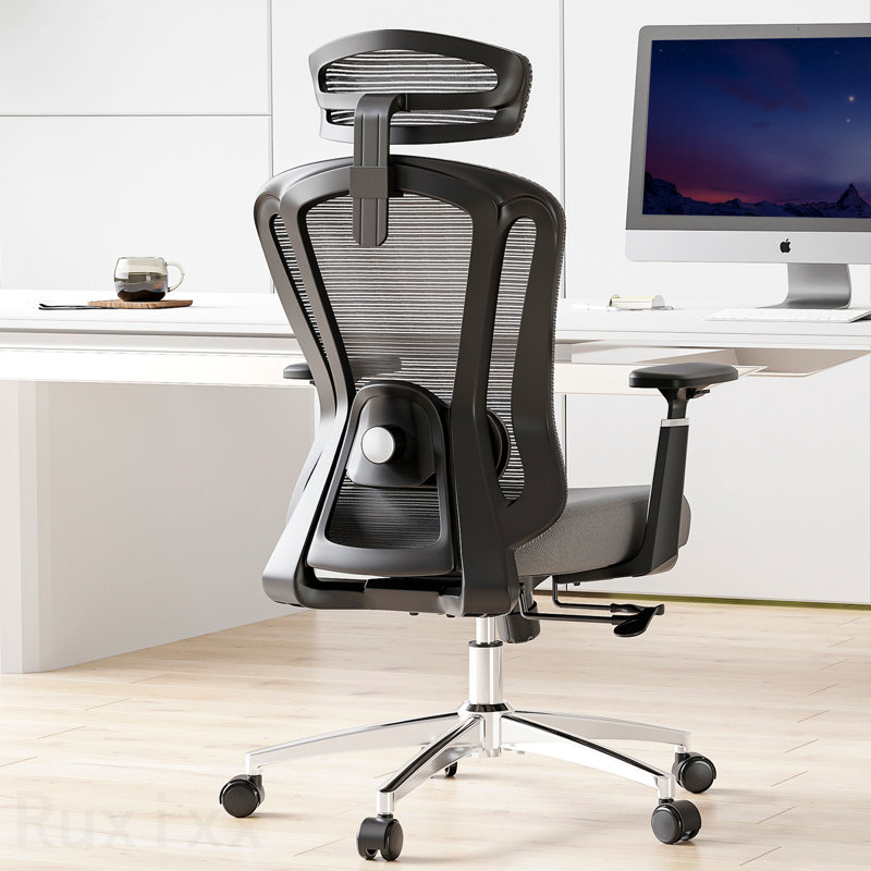 Office Chair Ergonomic Desk Chair, High Back Computer Chair, With Wheels, Home Study Chair For Heavy People, Adjustable Seat Depth, 3d Armrests And Adjustable Headrest