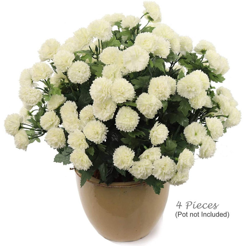 Pot artificiel Mum, Crème