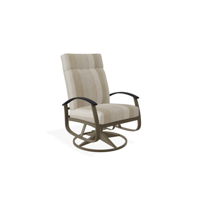 Chaise de patio pivotante avec coussins Askar