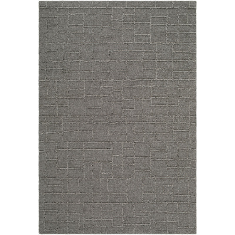 Matterhorn Handmade Area Rug, Charcoal/Slate/Graphite, Rectangle 2' x 3'