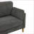 Sofas, Modern Minimalist 2-Seater for Small Spaces | Light Gray Polyester