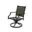 Chaise de patio pivotante en aluminium