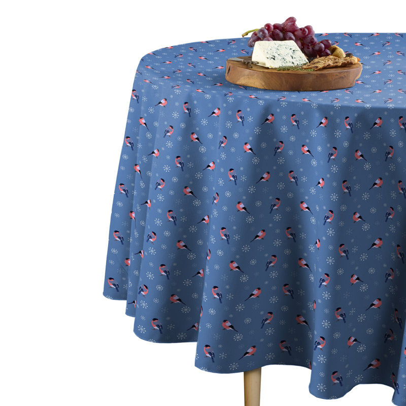 Hunstant Geometric Round Tablecloth, 84" W x 84" L
