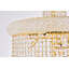 Lustre unique à 22 niveaux avec accents de cristal Sterns-23083910-23083915