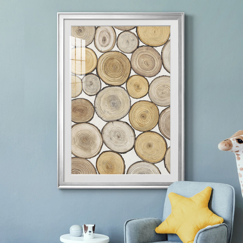 «Tree Ring Study I», reproduction encadrée de qualité supérieure - prête à être accrochée, H 42,5 po x l 30,5 po x P 1 po