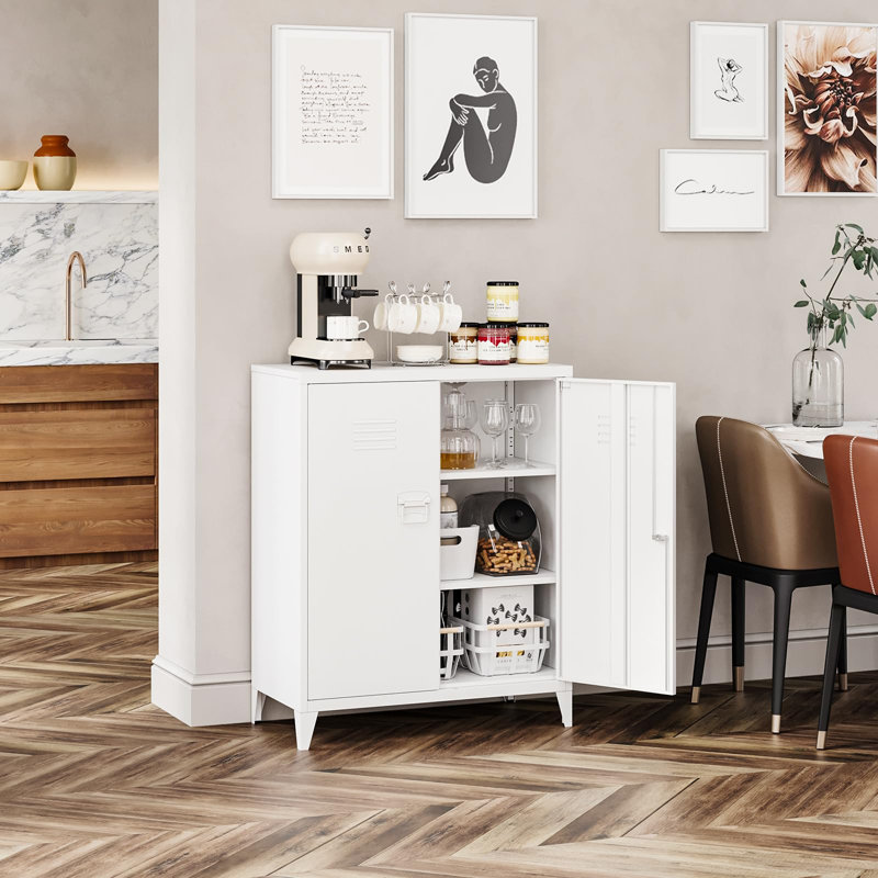 Latedra 31.5'' Wide Storage Cabinet, White