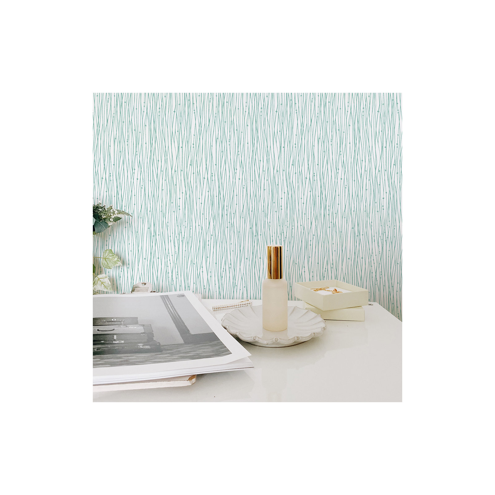 String of Pearls Peel And Stick Wallpaper