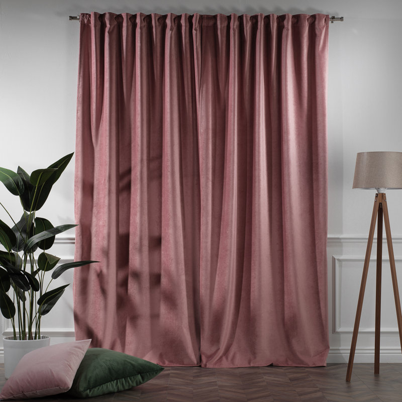 Decorative Double Panel in Matt, Extra Wide X Extra Long, L 52 po x L 108 po, 77 rose Ruddy