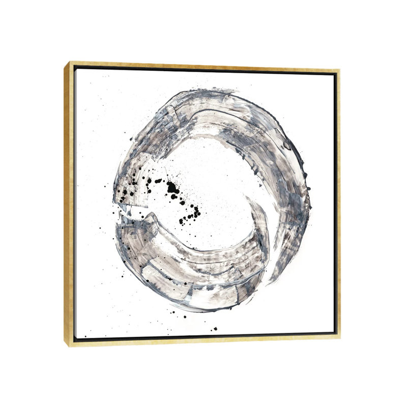 "Cosmic Rings III" par Ethan Harper, reproduction d’art, H 37 po x l 37 po x P 1,5 po, Toile encadrée d'or, Aucun mat