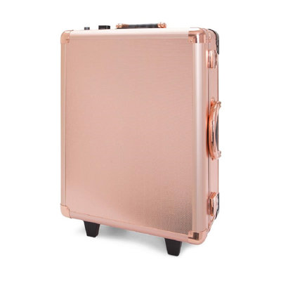 Slaycase XL Vanity Travel Train Case with LED Bulb Makeup Organizer Bag Including USB, Dimmer Switch