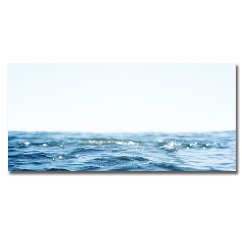 Open Ocean Print, 36" H x 84" W x 1.5" D, Aluminum