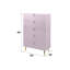 Armoire ACME Gaines, finition rose ultrabrillante