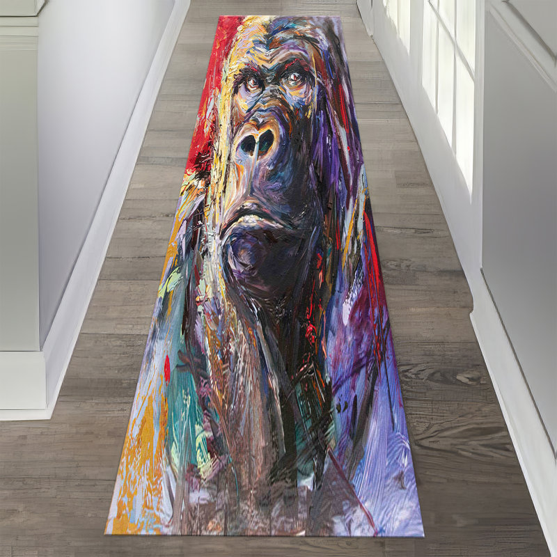 Durable Non Woven Soft Printed Rug with Elegant Floral Design Perfect for Enhancing the Look of Any Room in Your Home