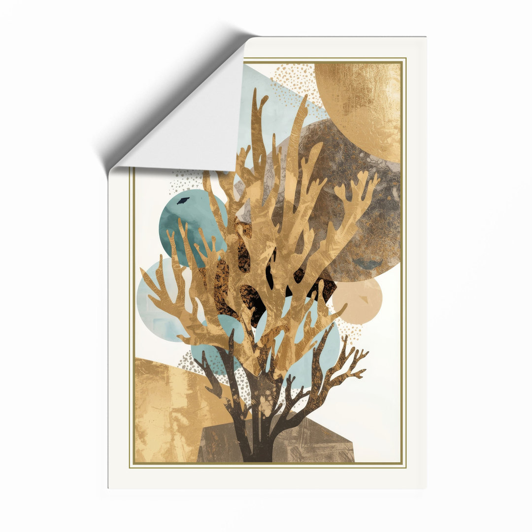 Seaweed Study with Fish Botanical - Framed Print