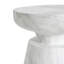 Table d'appoint d'extérieur en travertin Ponti, blanc-744666750