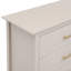 Wide 6 Drawer Chest of Drawers, Cashmere Bedroom Dresser with Gold Handles, Storage Cabinet with Raised Legs for Bedroom & Living Room-1264761871