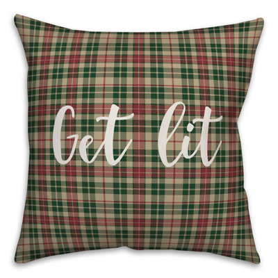  Coussin «Get Lit in Tartan»