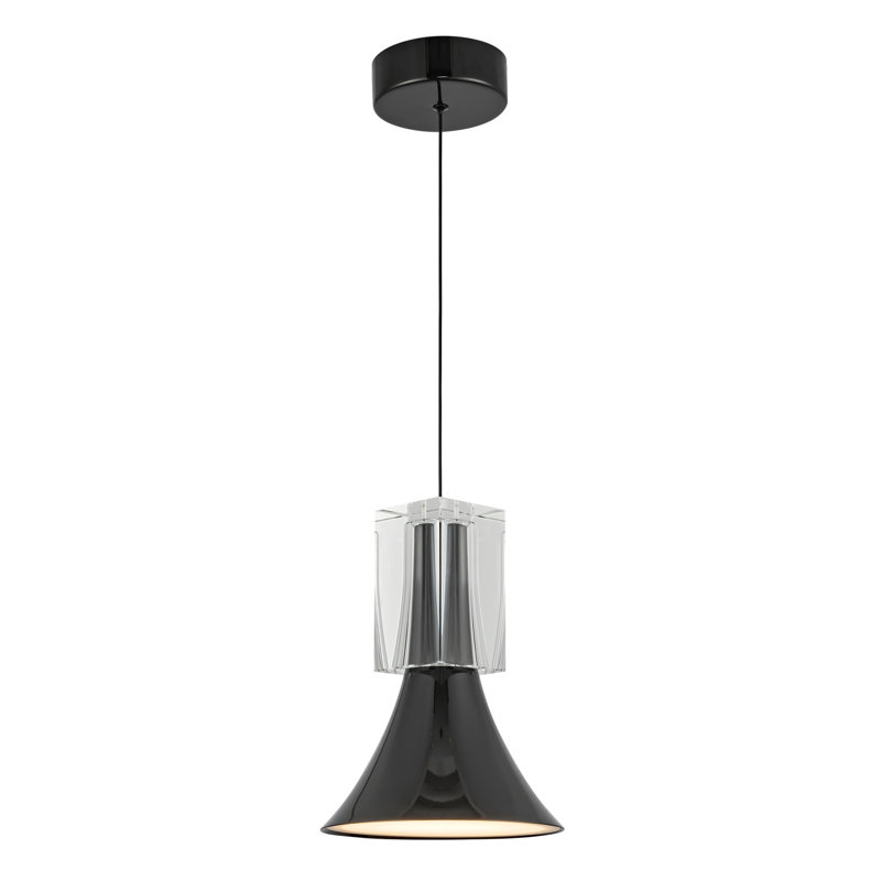 Floe 1 - Light LED Pendant, Glossy Black, Black