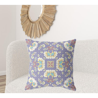 Coussin décoratif 28 po x 28 po Broadcloth Floral