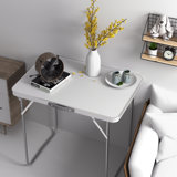 80cm Rectangular Adjustable Folding Table