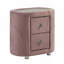 Table de chevet 2 tiroirs rose