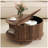 Mid Century Modern Round Coffee Table With Storage-1747410098