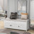 Linen Blend Upholstered Storage Bench-78510592