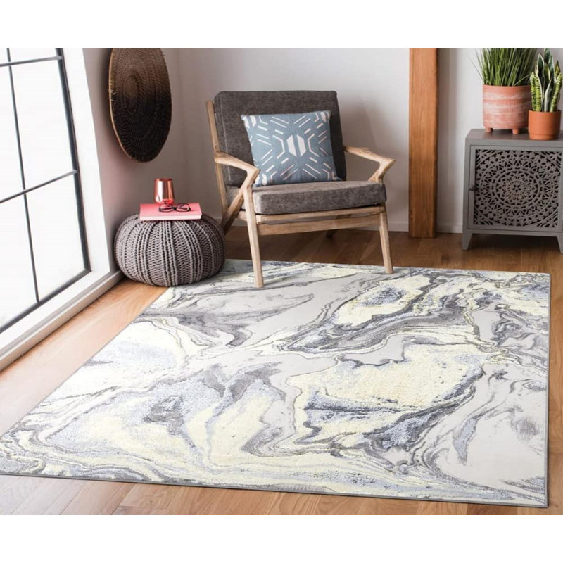 Andon Abstract Area Rug, Rectangle 60 x 110cm