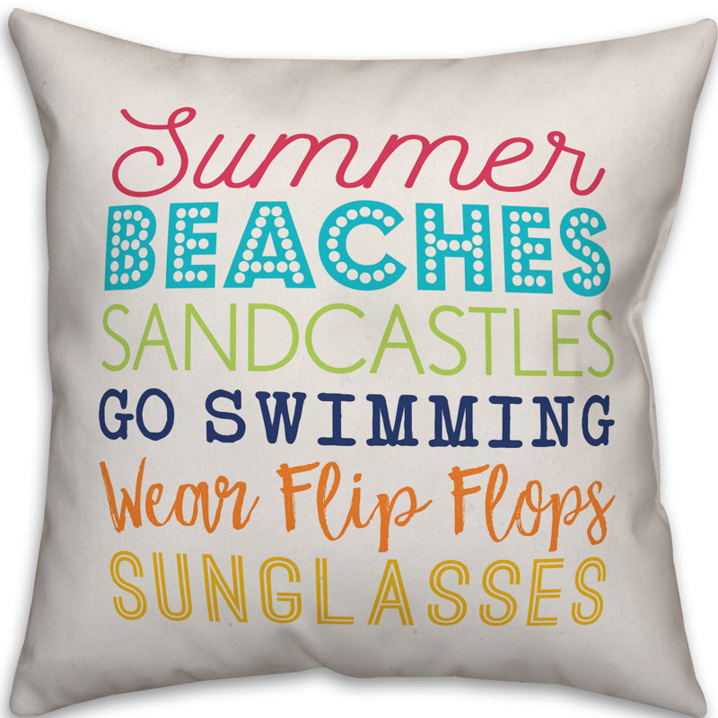 Outdoor Reversible Throw Pillow