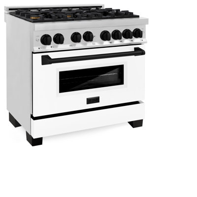 ZLINE Autograph 36"" Legacy Dual Fuel Range w/ 6 Burners -  RAZ-WM-36-MB